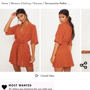 Pretty little thing polka dot dress